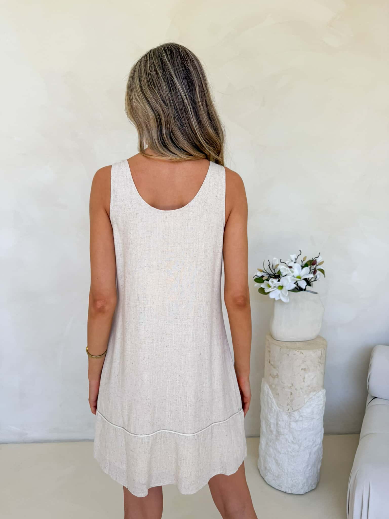 Huxley Dress - Natural - Image 3