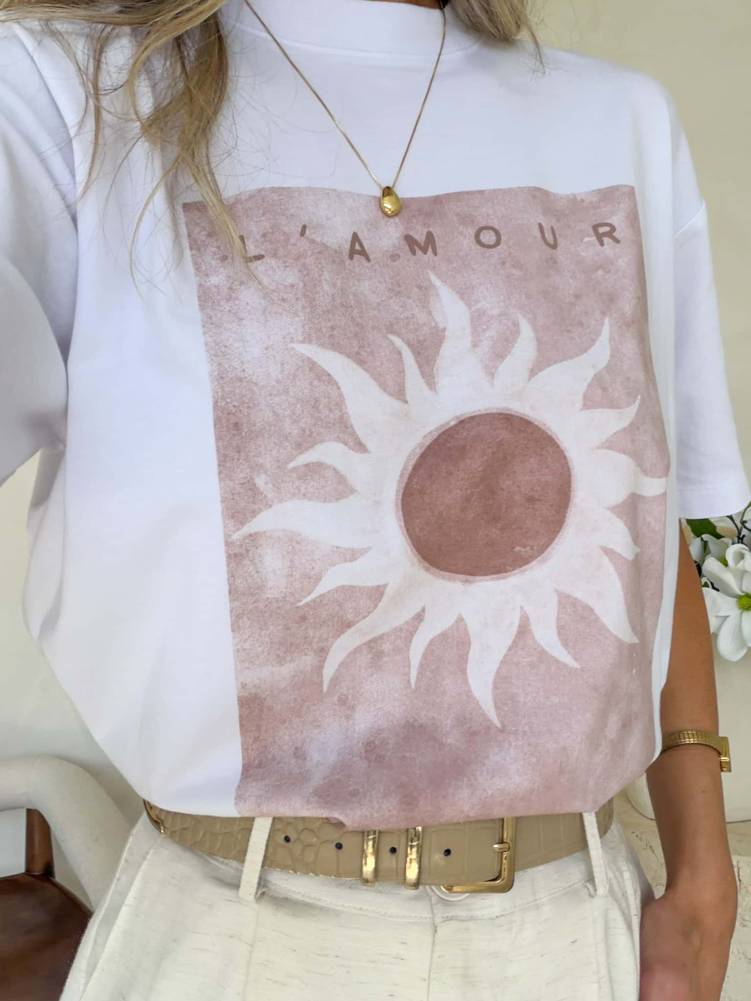 L'Amour Tee - White - Image 3