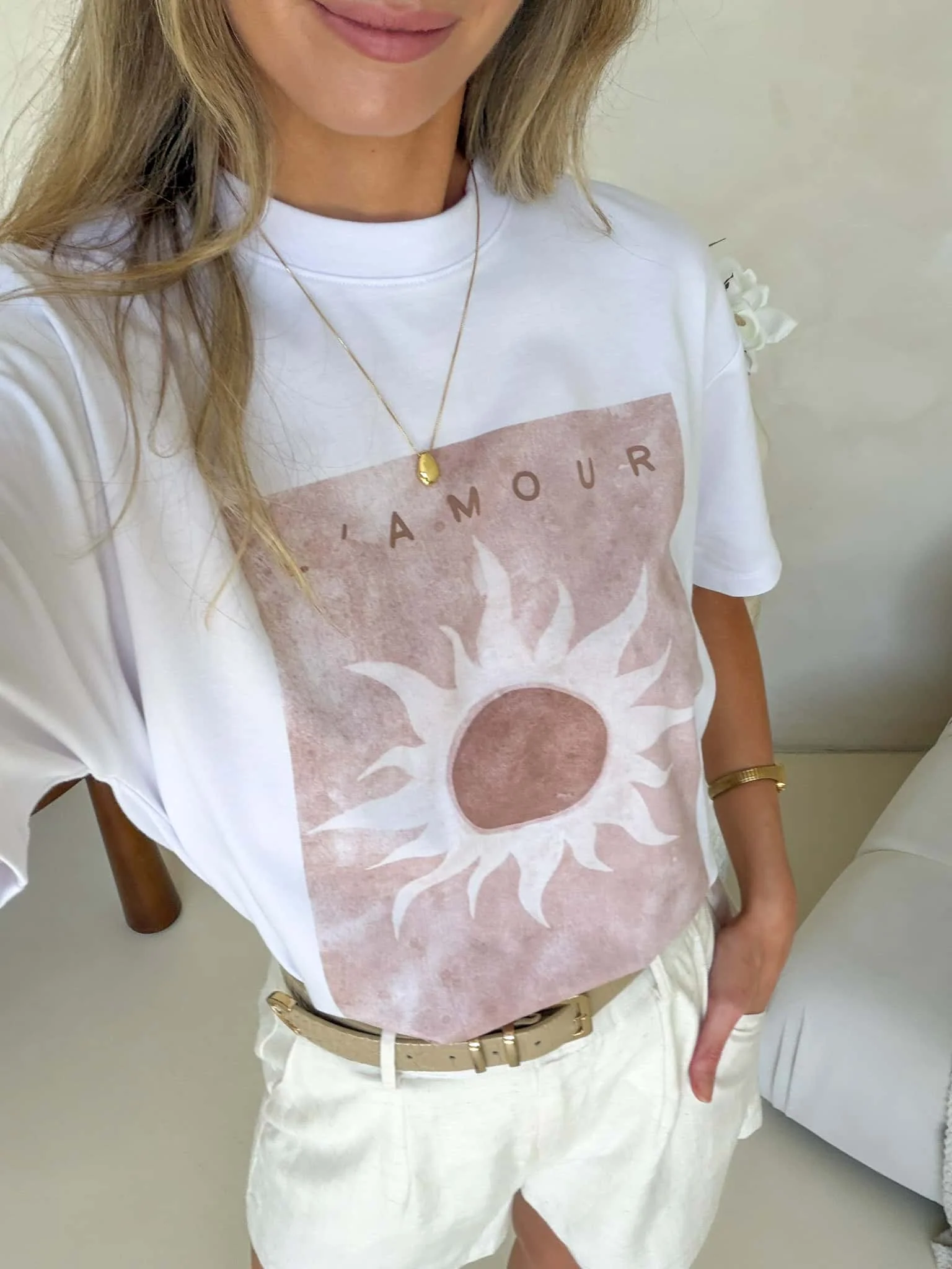 L'Amour Tee - White - Image 6