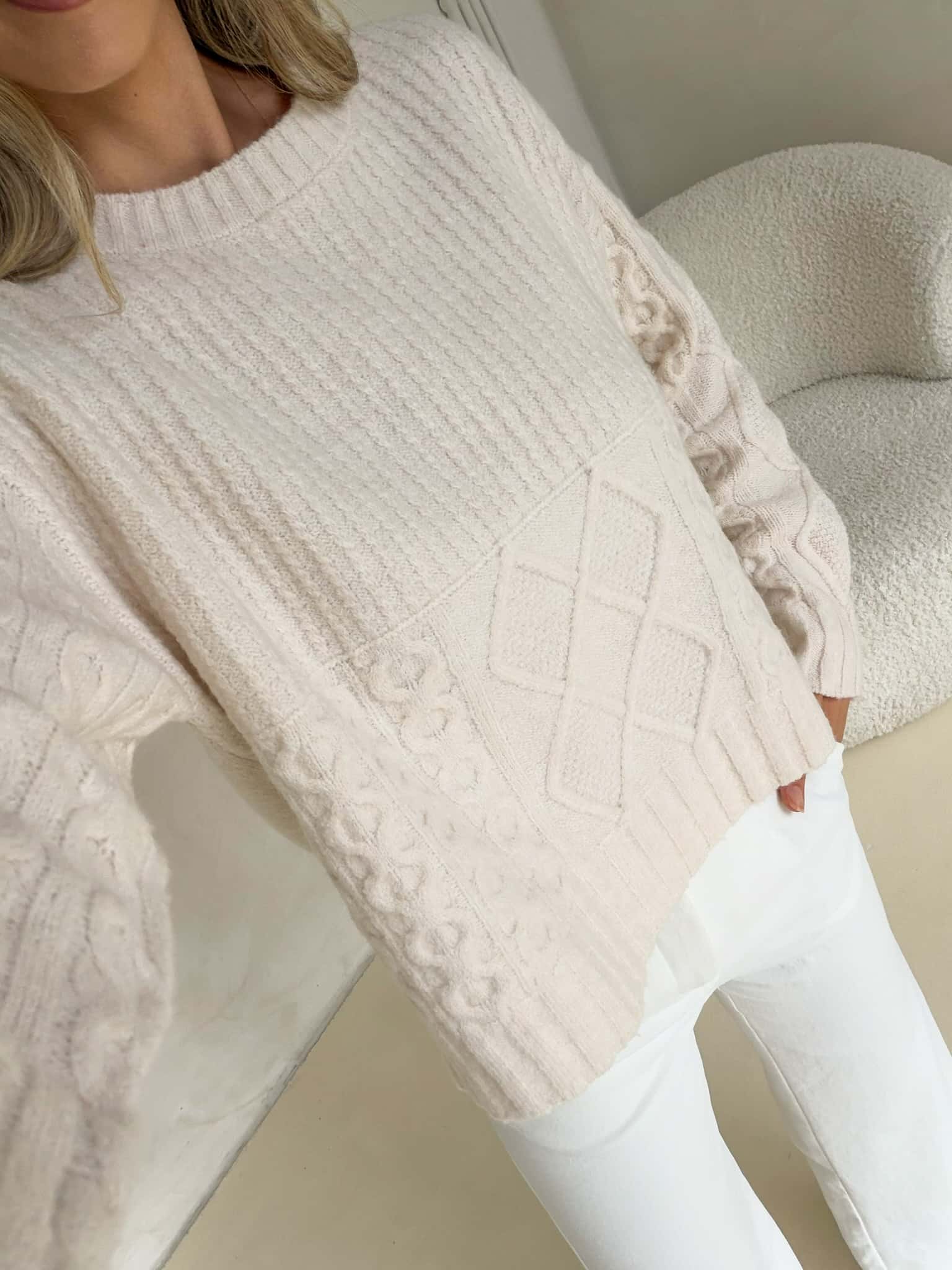 Lennox Knit - Cream - Image 3
