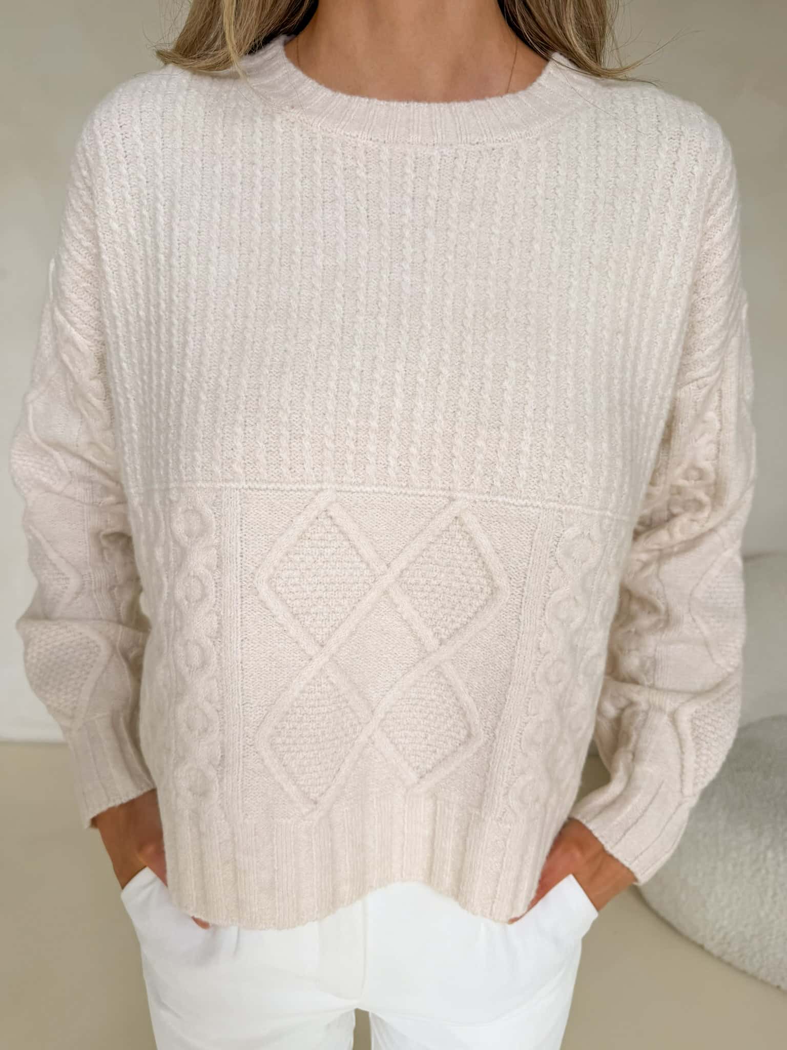 Lennox Knit - Cream - Image 5