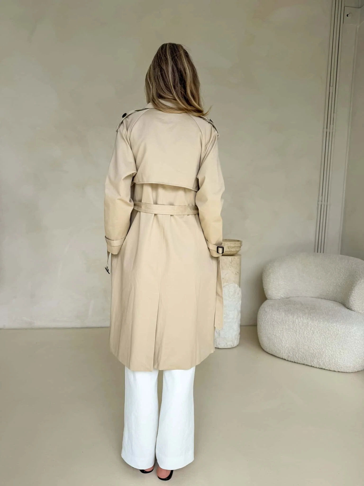 Maeve Trench Coat - Beige - Image 3