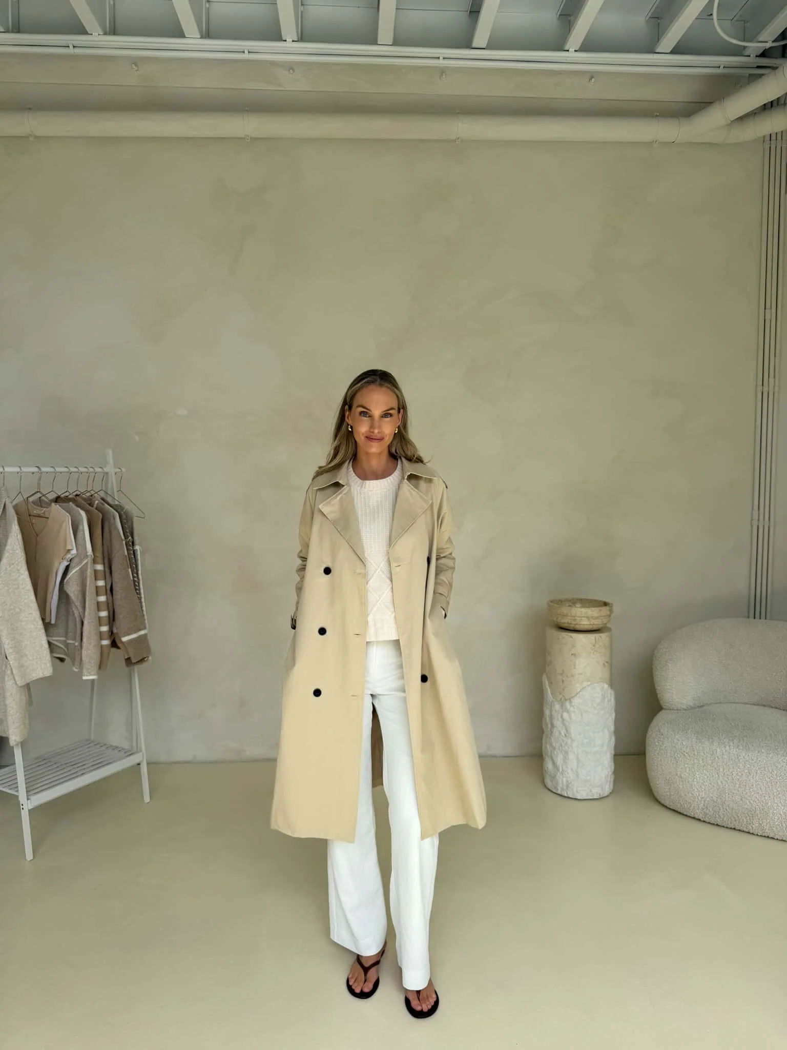 Maeve Trench Coat - Beige - Image 5